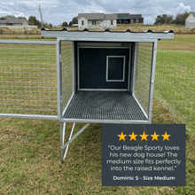 "Aussie Dog Kennels" Raised Dog Kennel