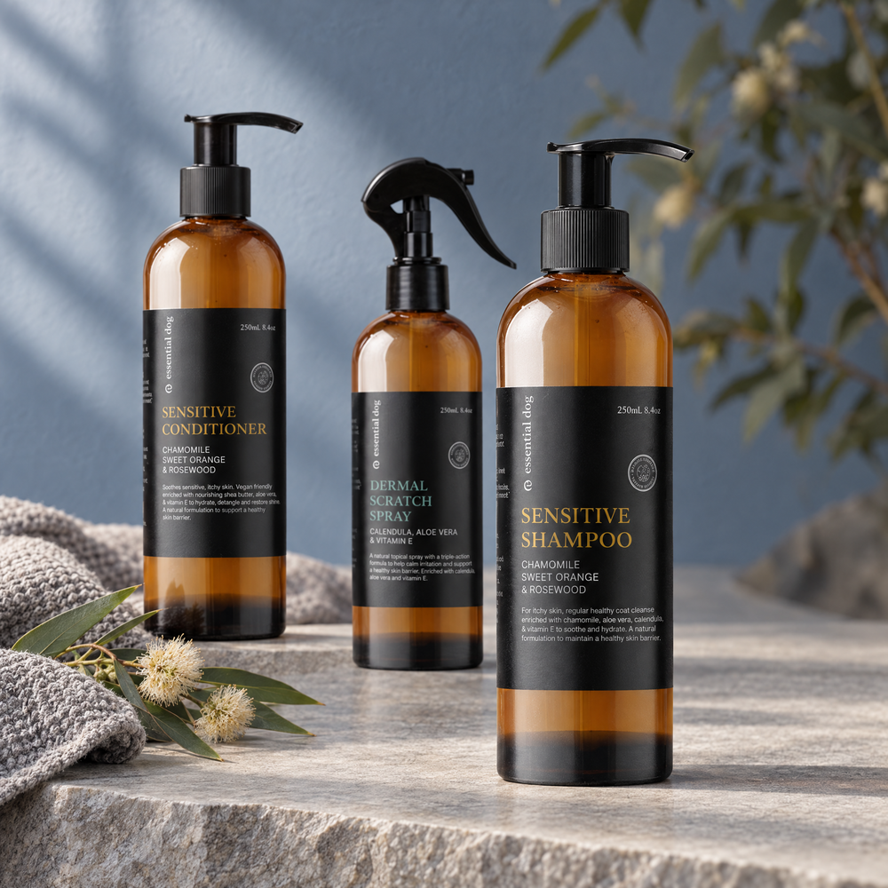 Everyday Sensitive Care Bundle - Sensitive Shampoo, Conditioner & Dermal Scratch Spray